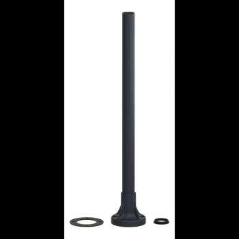  TUBE ALU NOIR 400 MM PIED 