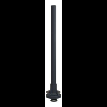  TUBE ALU NOIR 400 MM PIED 