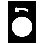  ETIQ 30X40MM NOI Rot gauche PV 