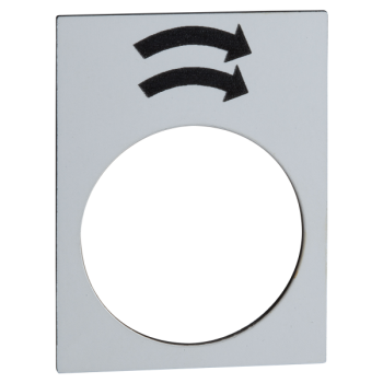  ETIQ 30X40MM BLC Rot droite GV 