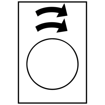  ETIQ 30X40MM BLC Rot droite GV 