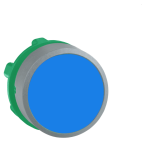  t�te bouton poussoir O22 bleu 