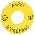  ETIQ DIAM 45MM ARRET D UR 