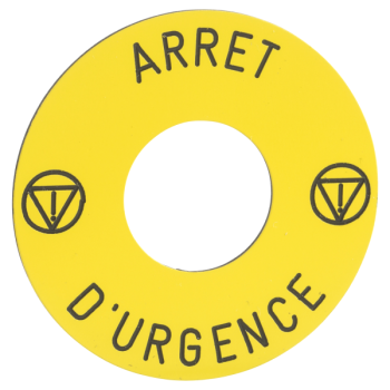  ETIQ DIAM 45MM ARRET D UR 