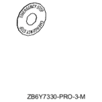  ETIQ DIAM 45MM EMERGENCY 