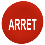  capsule BP flush 'ARRET' rouge 
