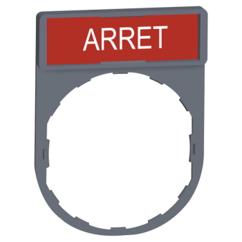  Porte-�tiquette plat 30x40 gri 