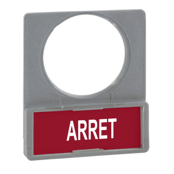  Porte-�tiquette plat 30x40 gri 