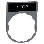  Porte-�tiquette plat 30x40 gri 