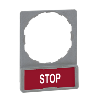  Porte-�tiquette plat 30x40 gri 