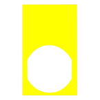  ETIQU V. 30X50 JAUNE POUR 