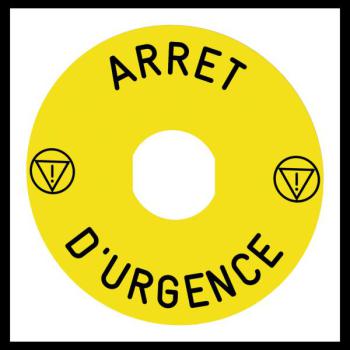  ETIQUETTE ARRET URGENCE 