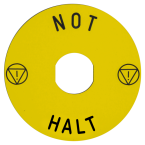  Etiquette circulaire jaun 