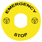  Etiquette circulaire jaun 