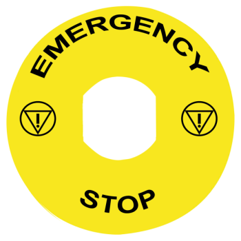  Etiquette circulaire jaun 