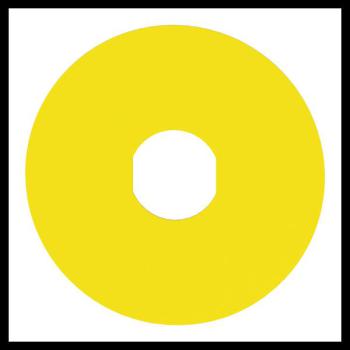  Etiquette circulaire jaun 