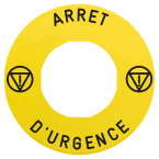  ETIQUETTE JAUNE ARRET D U 