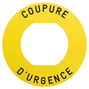  ETIQUETTE COUPURE URGENCE 
