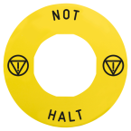  Etiquette circulaire jaun 