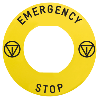  ETIQUETTE EMERGENCY STOP 
