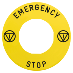  ETIQUETTE JAUNE EMERGENCY 