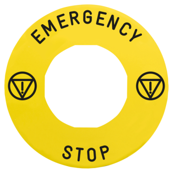 ETIQUETTE JAUNE EMERGENCY 