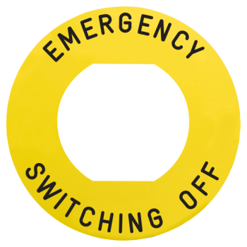  Etiquette EMERGENCY SWITC 