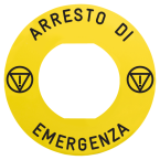  ETIQUETTE ARRESTO DI EMER 