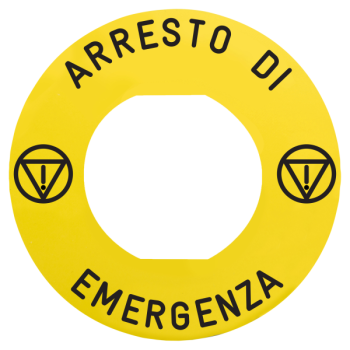  ETIQUETTE ARRESTO DI EMER 