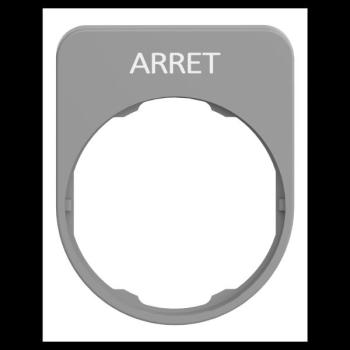  PLAQUE SIGNALETIQUE 40X50 MM 