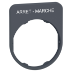  LEGEND PLATE-ARRET-MARCHE 