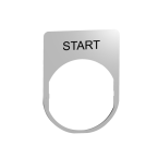  Etiquette 30x40 m�tal marqu�e 