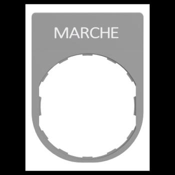  Porte-�tiquette plat 40x50 gri 